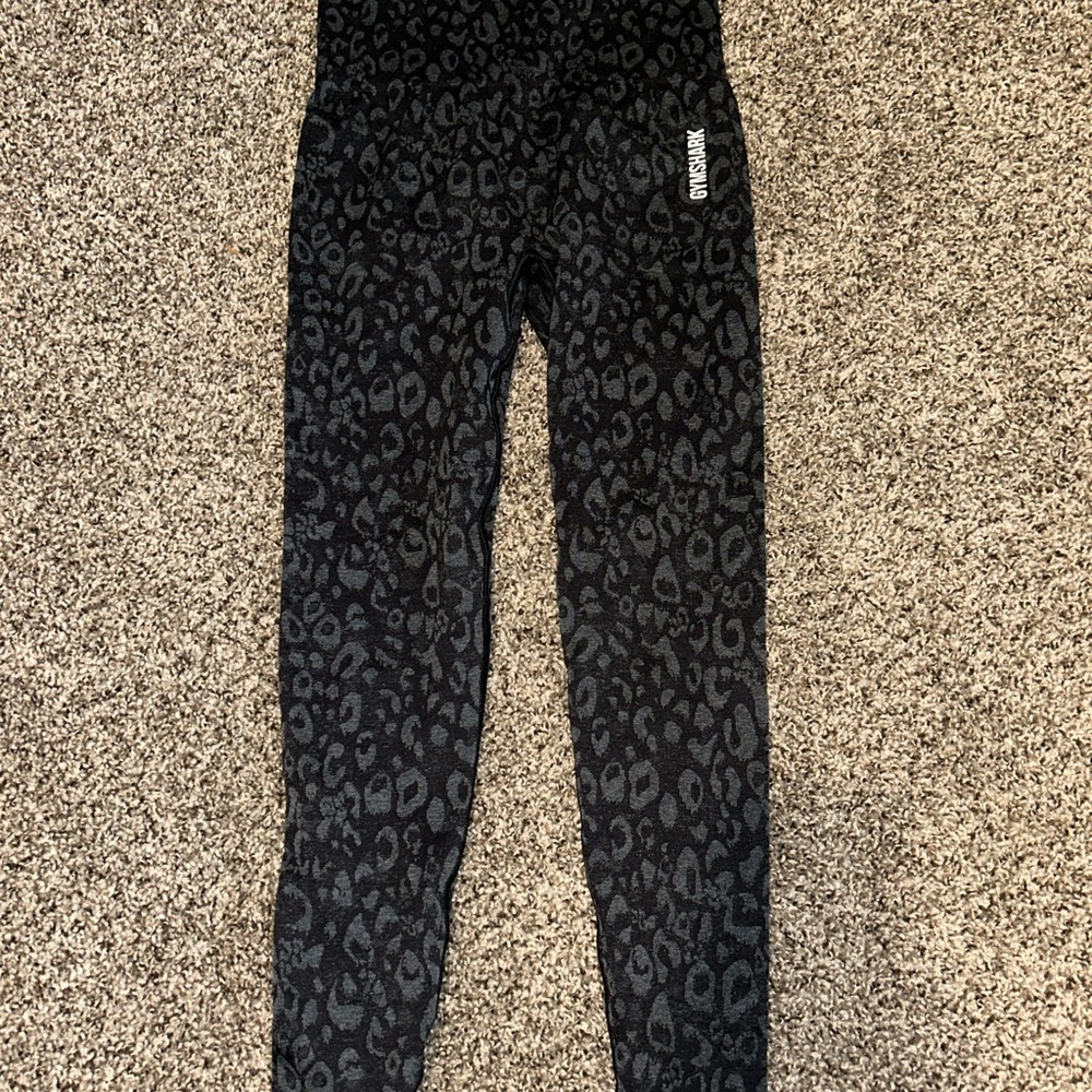 Gymshark Black Leopard Print Womens Leggings